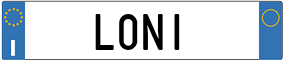 Truck License Plate