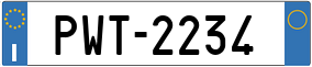 Truck License Plate