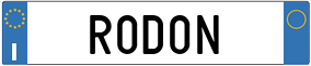 Truck License Plate