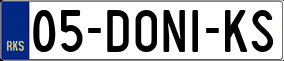 Truck License Plate