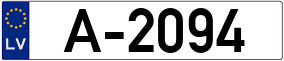 Trailer License Plate