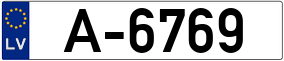 Trailer License Plate