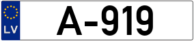 Trailer License Plate