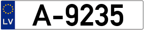 Trailer License Plate