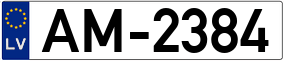 Truck License Plate