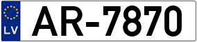 Truck License Plate