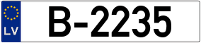 Trailer License Plate