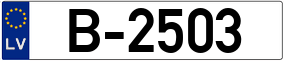 Trailer License Plate