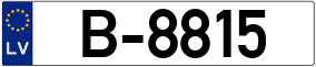 Trailer License Plate