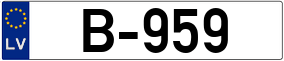 Trailer License Plate