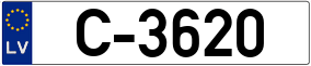 Trailer License Plate