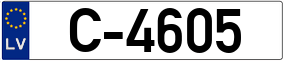 Trailer License Plate