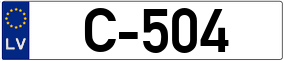 Trailer License Plate