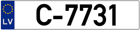 Trailer License Plate