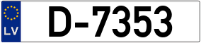 Trailer License Plate
