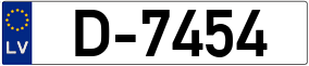 Trailer License Plate
