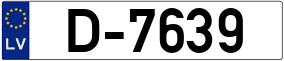 Trailer License Plate