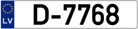 Trailer License Plate