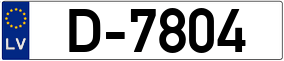 Trailer License Plate