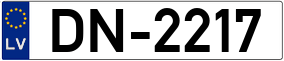Truck License Plate