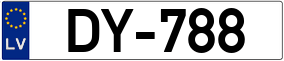 Truck License Plate