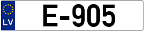 Trailer License Plate