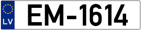 Truck License Plate