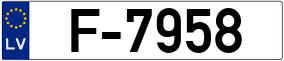 Trailer License Plate