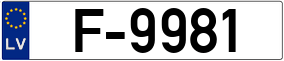 Trailer License Plate
