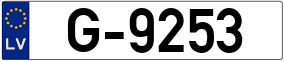 Trailer License Plate