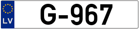 Trailer License Plate
