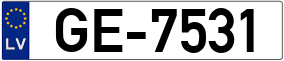Truck License Plate