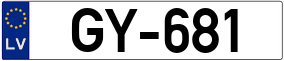 Truck License Plate