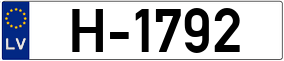 Trailer License Plate