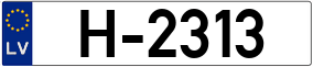 Trailer License Plate