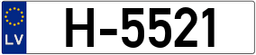 Trailer License Plate