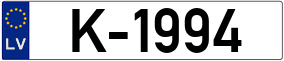 Trailer License Plate