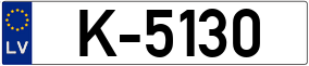 Trailer License Plate