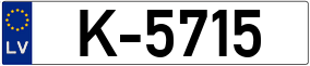 Trailer License Plate