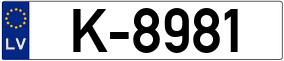 Trailer License Plate