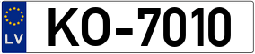 Truck License Plate