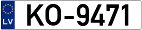 Truck License Plate