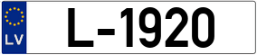 Trailer License Plate