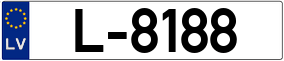 Trailer License Plate