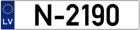 Trailer License Plate