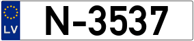 Trailer License Plate