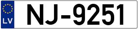 Truck License Plate