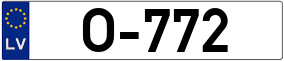 Trailer License Plate