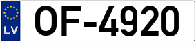 Truck License Plate