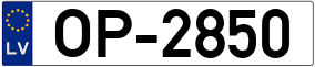 Truck License Plate